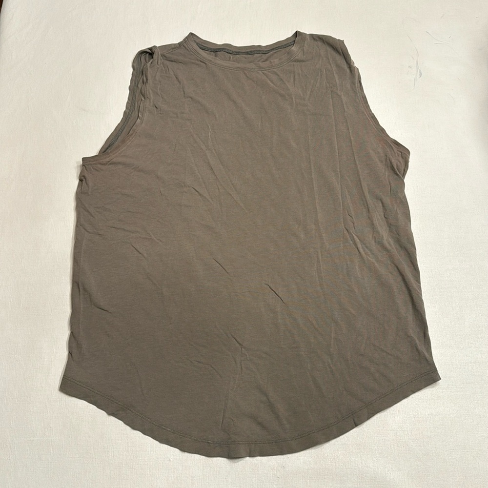 13. Lululemon Muscle Tank Top Olive